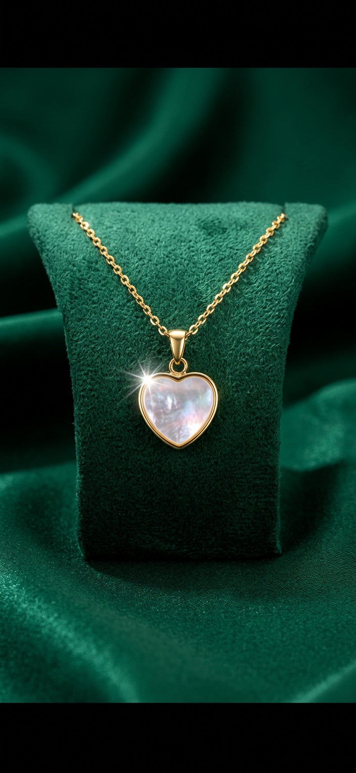 Aurora Pearl Heart Pendant