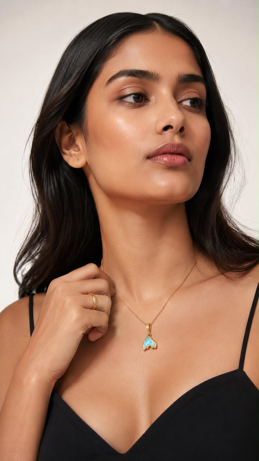 Blue whale tail pendent