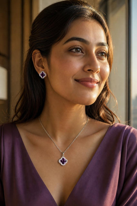 Purple Petal Elegance Set