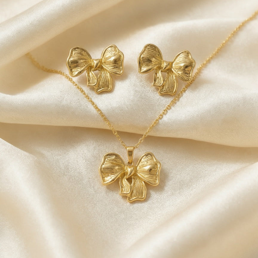 Golden Charm Bow Set