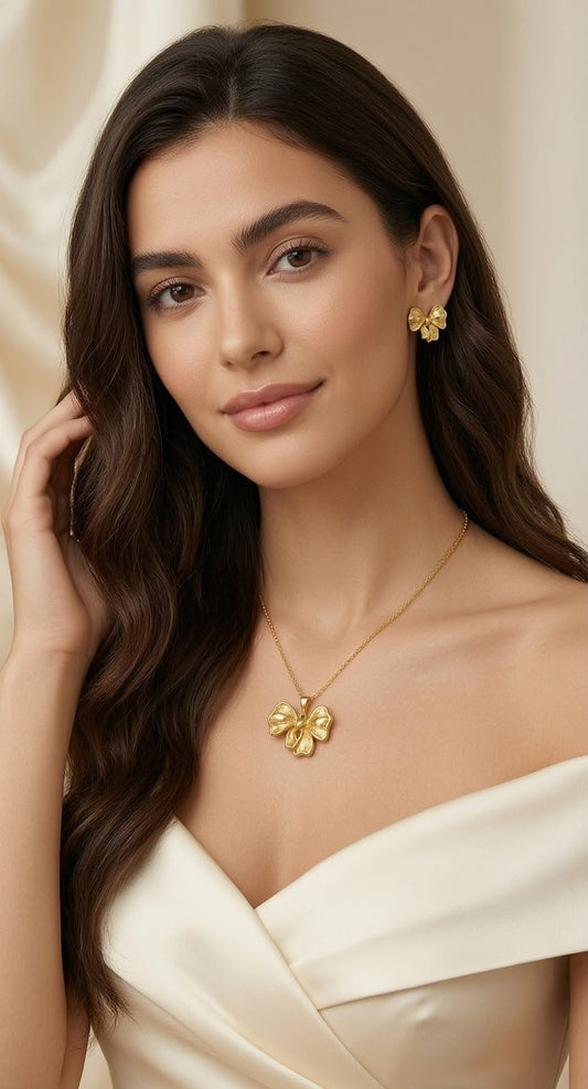 Golden Charm Bow Set