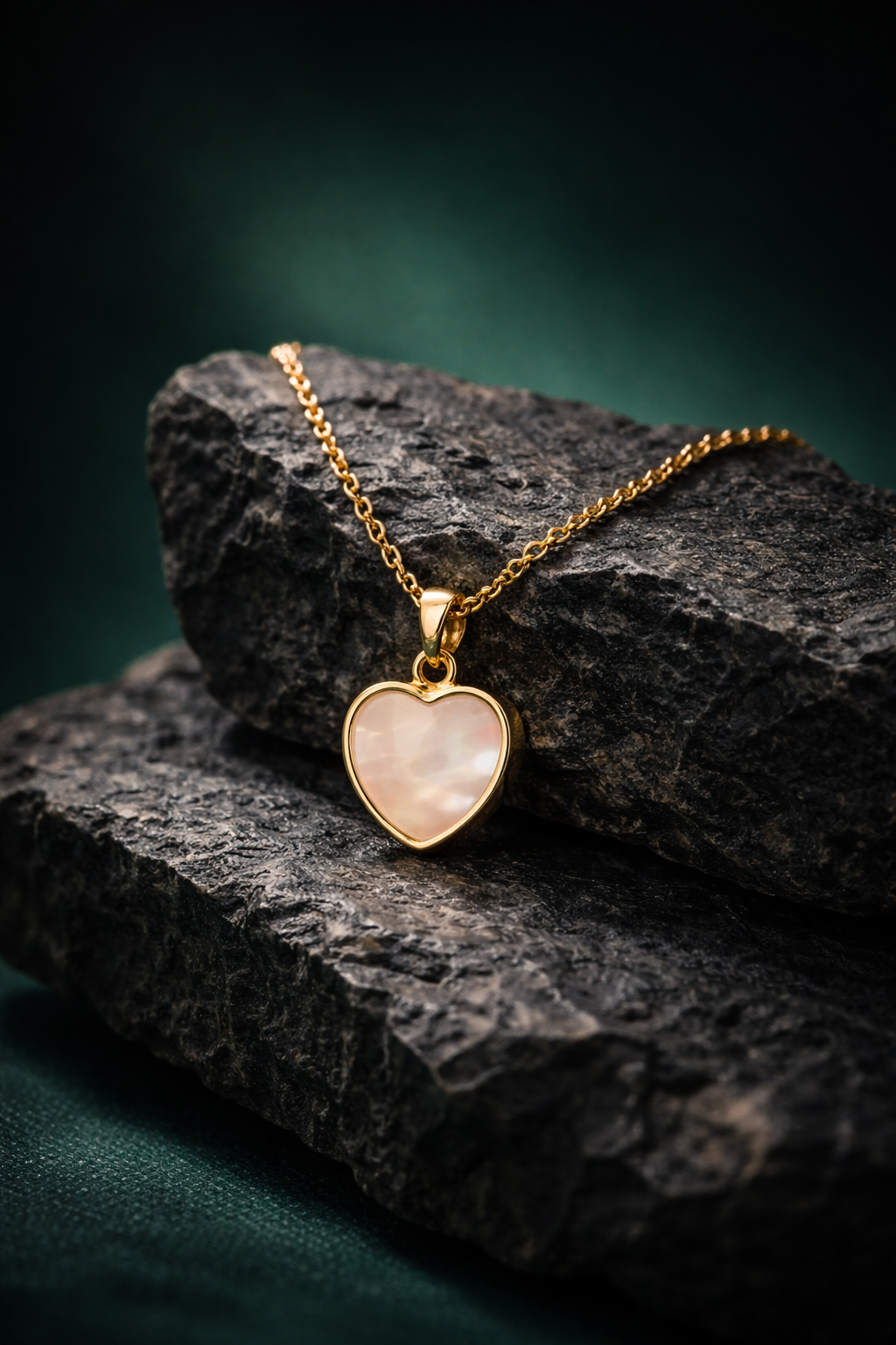 Aurora Pearl Heart Pendant
