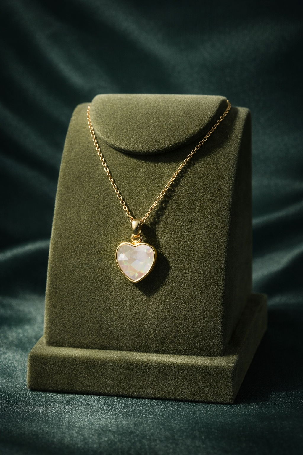 Aurora Pearl Heart Pendant