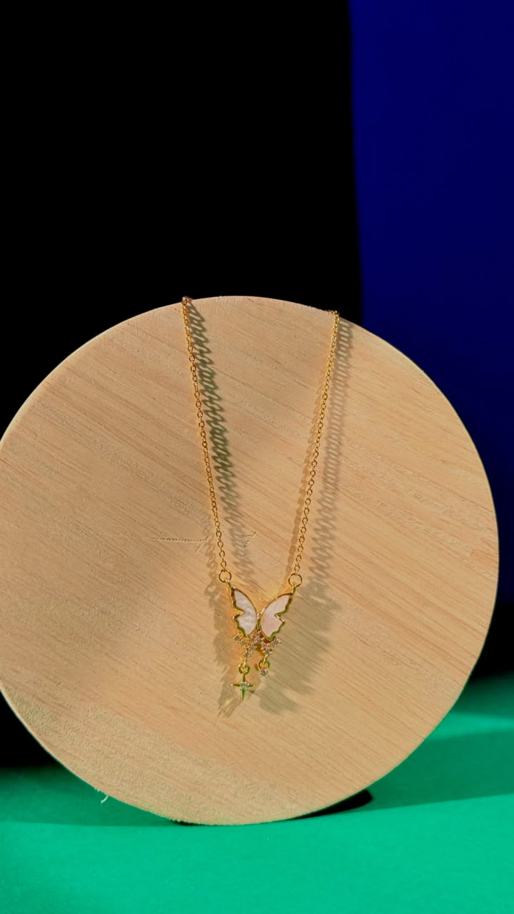 Enchanted Butterfly Drop Pendant