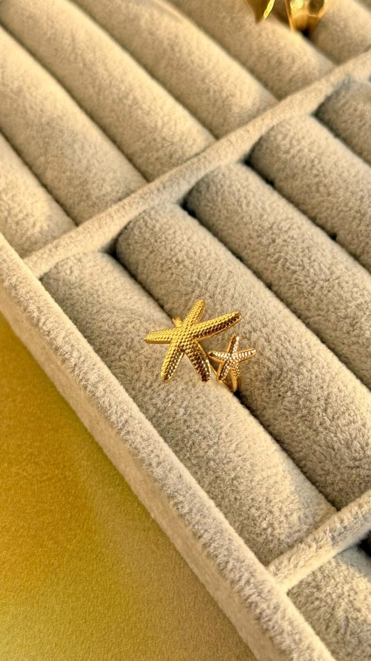 Coral Star Ring