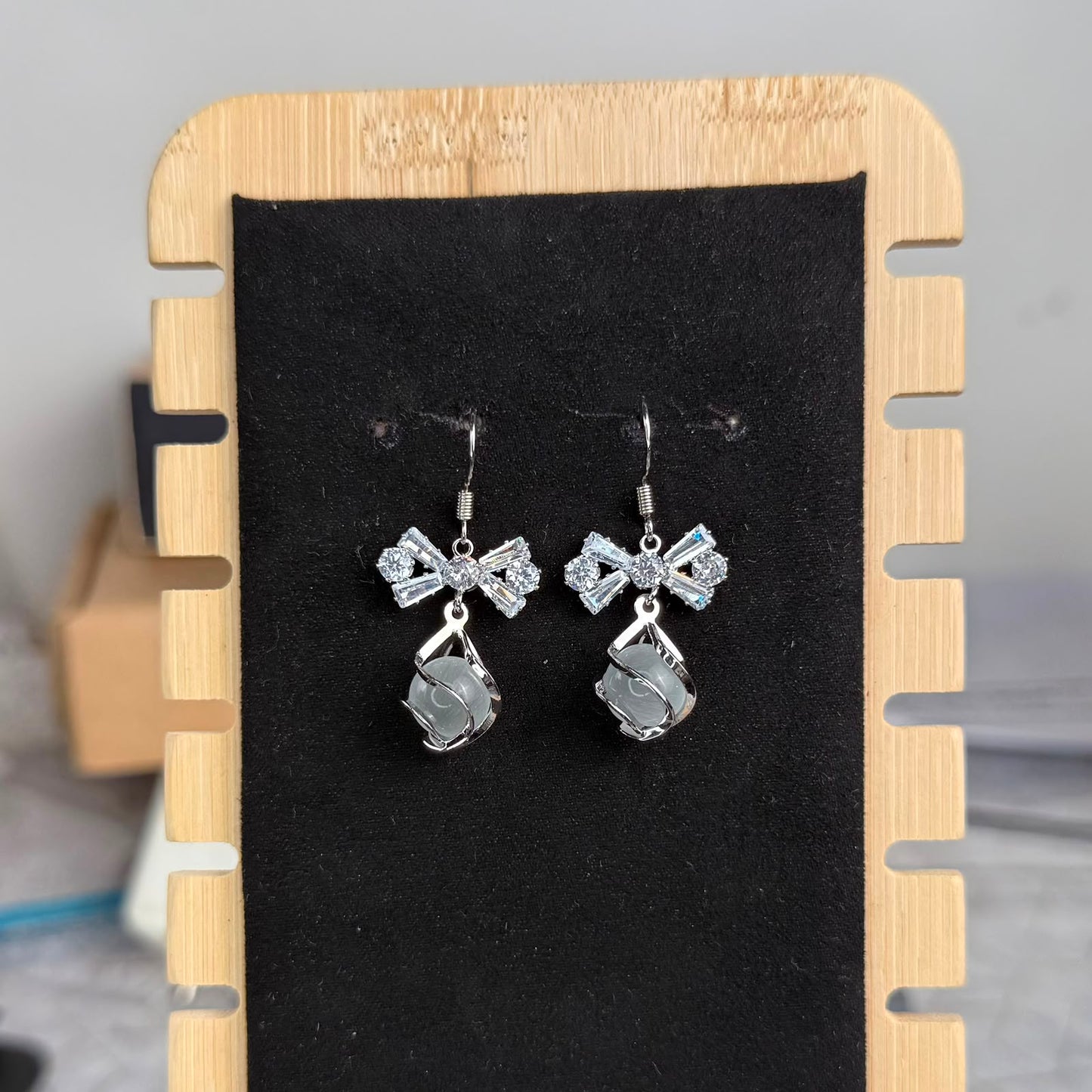 Bella Bow Luxe Earrings