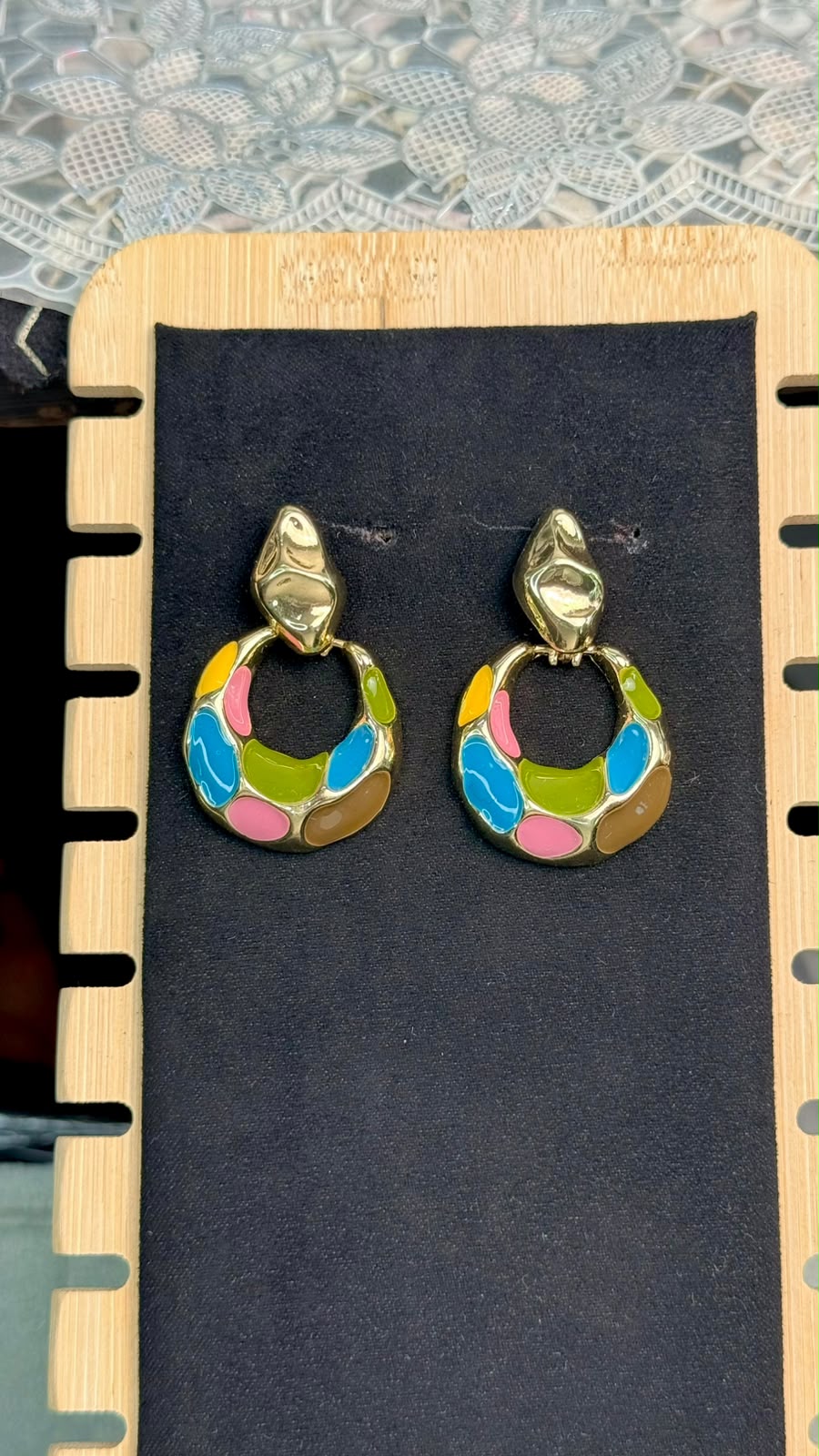 Aurora Candy Loop Earrings