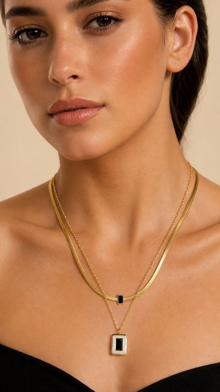 Midnight Luxe Layered Necklace