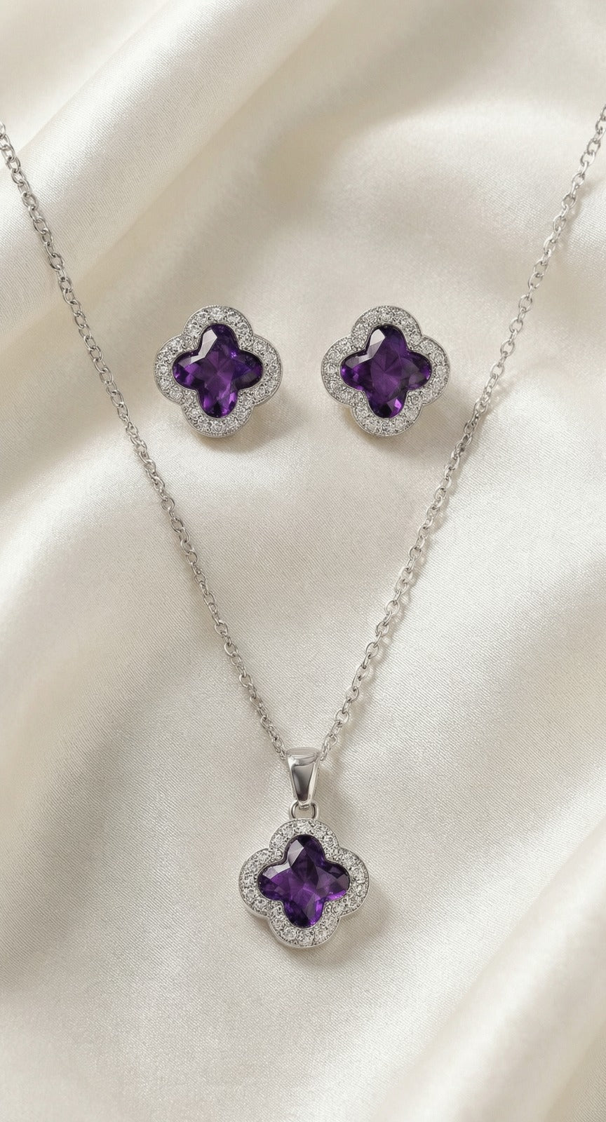 Purple Petal Elegance Set