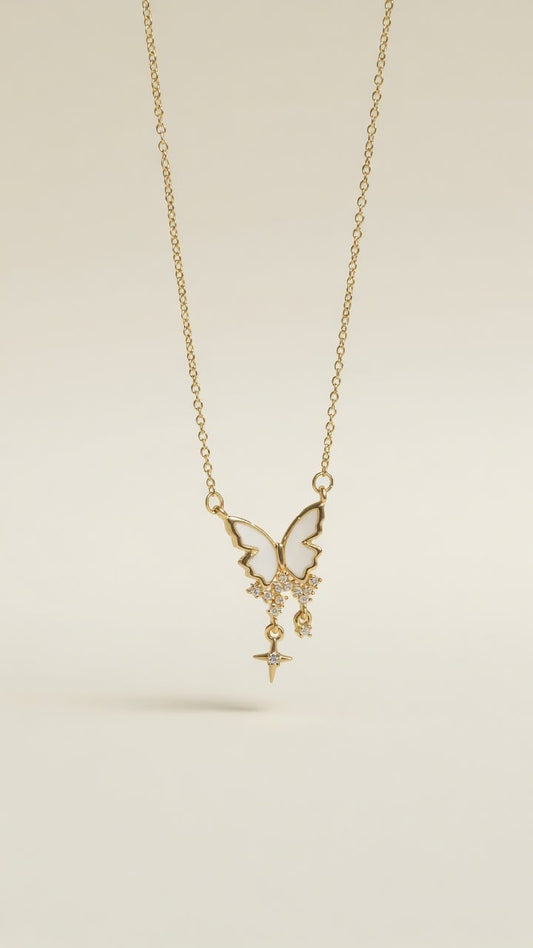 Enchanted Butterfly Drop Pendant
