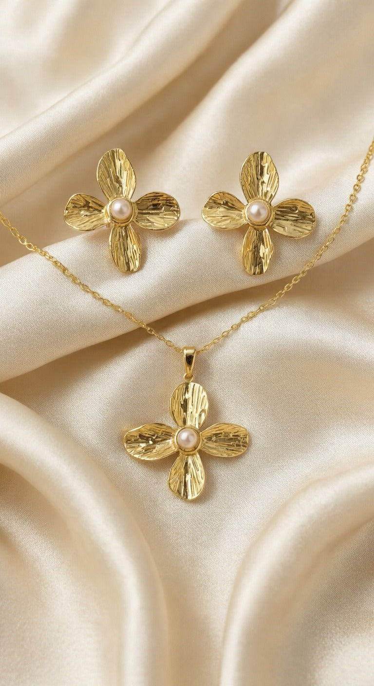 Royal Petal Jewelry Set