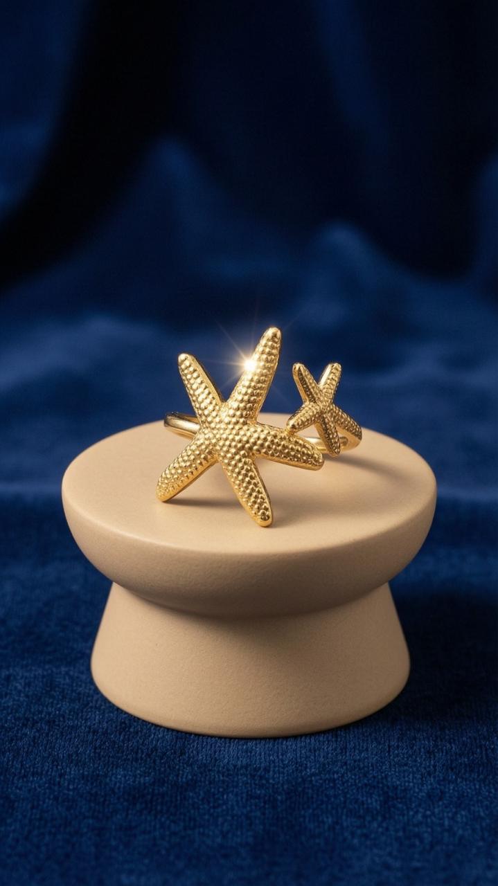 Coral Star Ring
