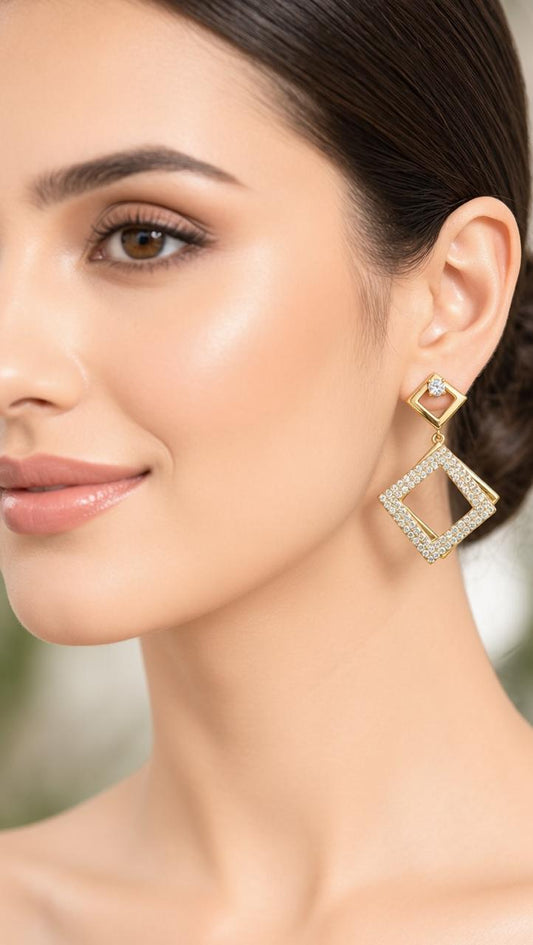 The Diamond Window Earrings