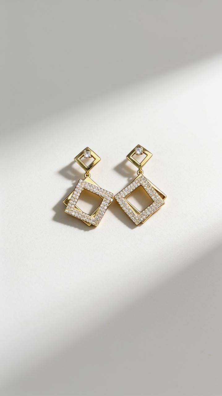 The Diamond Window Earrings