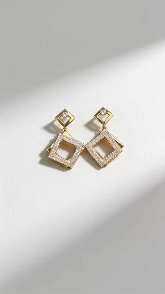 The Diamond Window Earrings