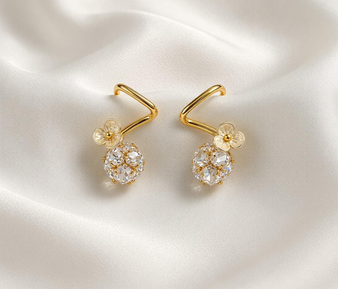 Elysian Petal Spark Earrings
