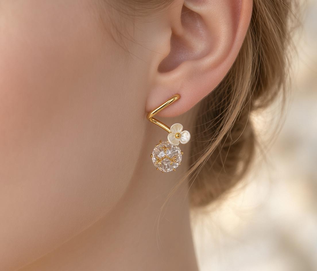 Elysian Petal Spark Earrings