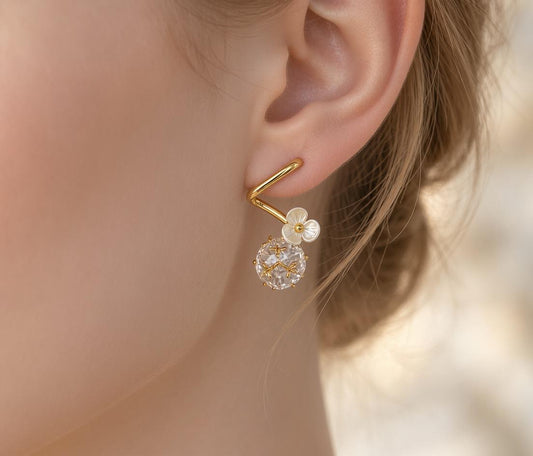 Elysian Petal Spark Earrings
