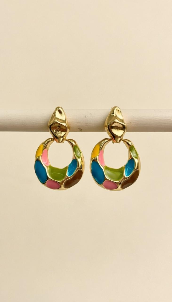 Aurora Candy Loop Earrings
