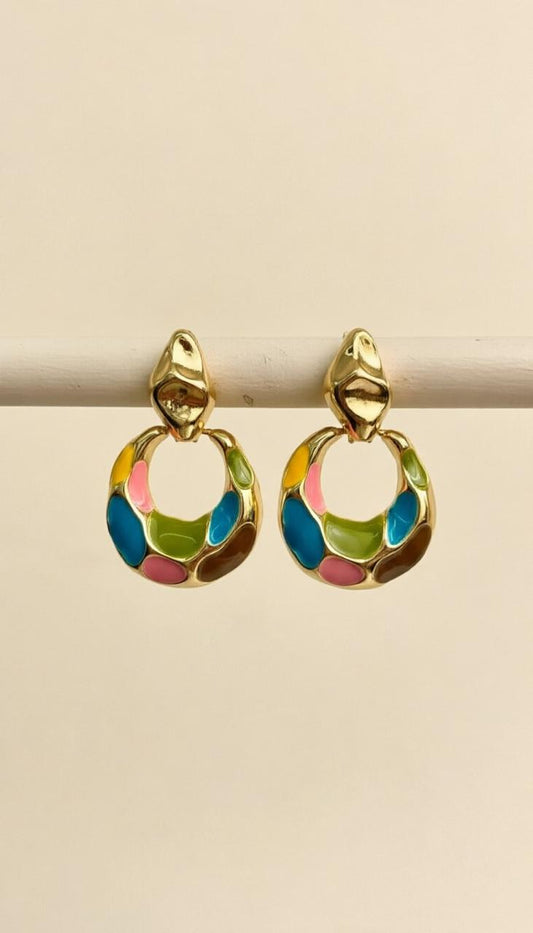 Aurora Candy Loop Earrings