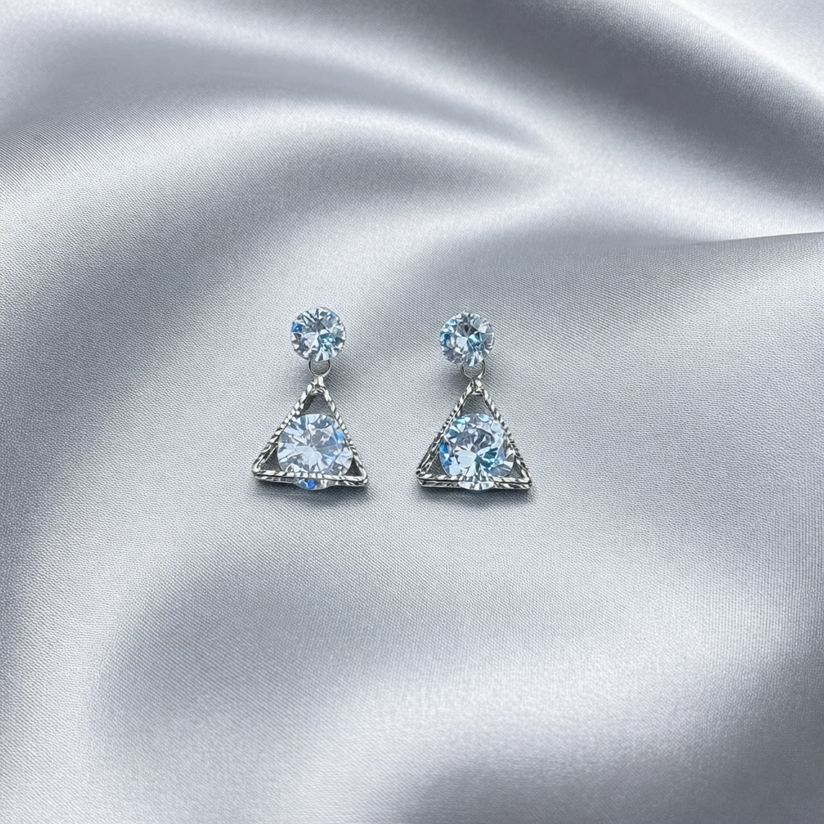 Starlight triangle earring