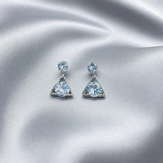 Starlight triangle earring